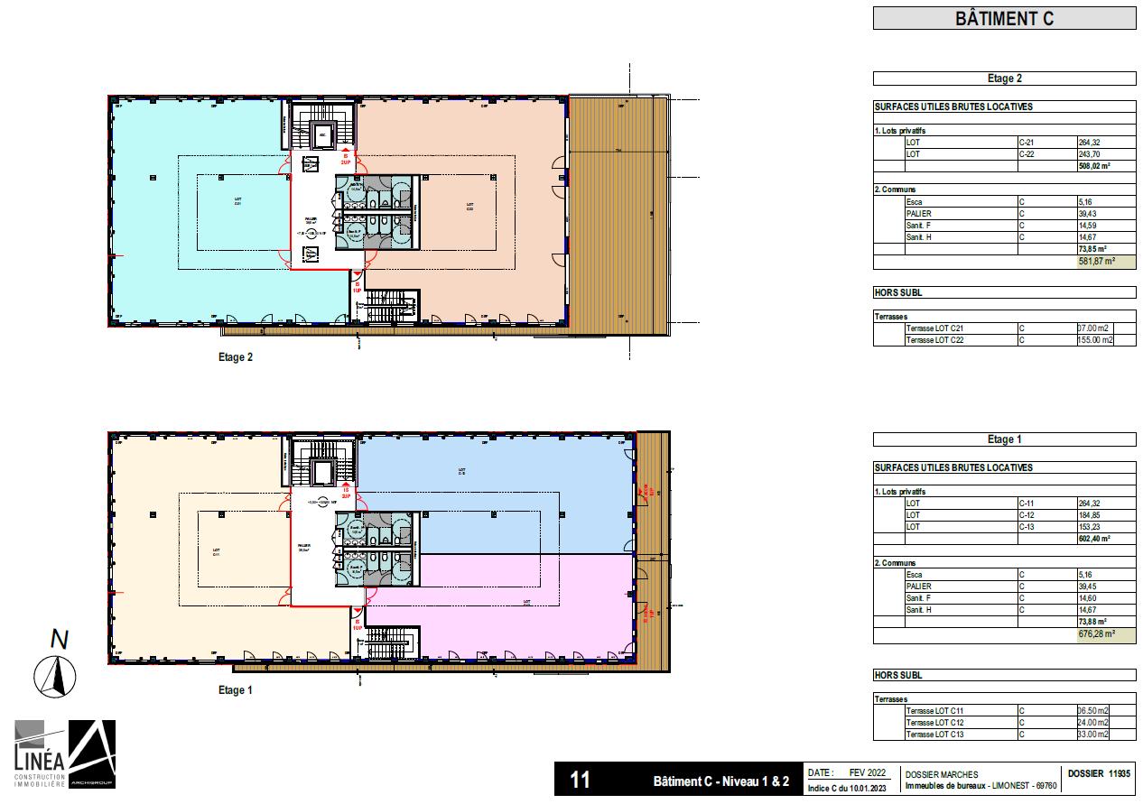 Bureau Limonest 1182m² Vente bureau Limonest Rhône OVBUR2309019 14